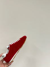 PLUME SNEAKERS IN RED SUEDE