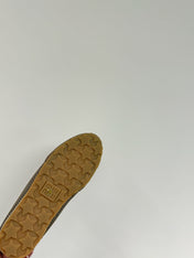 RETRO SNEAKERS IN COFFEE BROWN MESH AND SUEDE