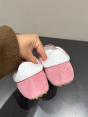 LACE-UP SNEAKER IN PINK SUEDE