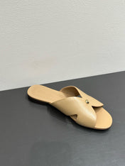 LP SANDALS 25S IN WARM BEIGE LAMBSKIN