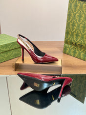 GG SIGNORIA SLINGBACK PUMP BLOOD LAMBSKIN