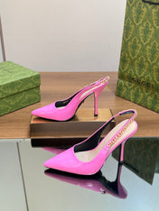 GG SIGNORIA SLINGBACK PUMP BRIGHT PINK LAMBSKIN