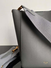 SANGLE SEAU BUCKET 24 BAG GREY CALFSKIN