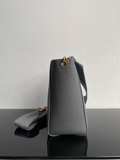 SANGLE SEAU BUCKET 24 BAG GREY CALFSKIN