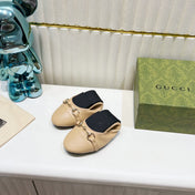 GG BALLET SUPER SLIM BUCKLE CREAM LAMBSKIN