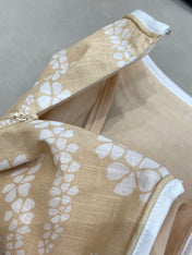 PETAL SNAKE PRINT DRESS 25S IN SILK COTTON  266261