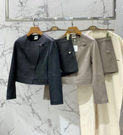HERMES 25S LEATHER JACKET WITH LEATHER SHORTS 528564