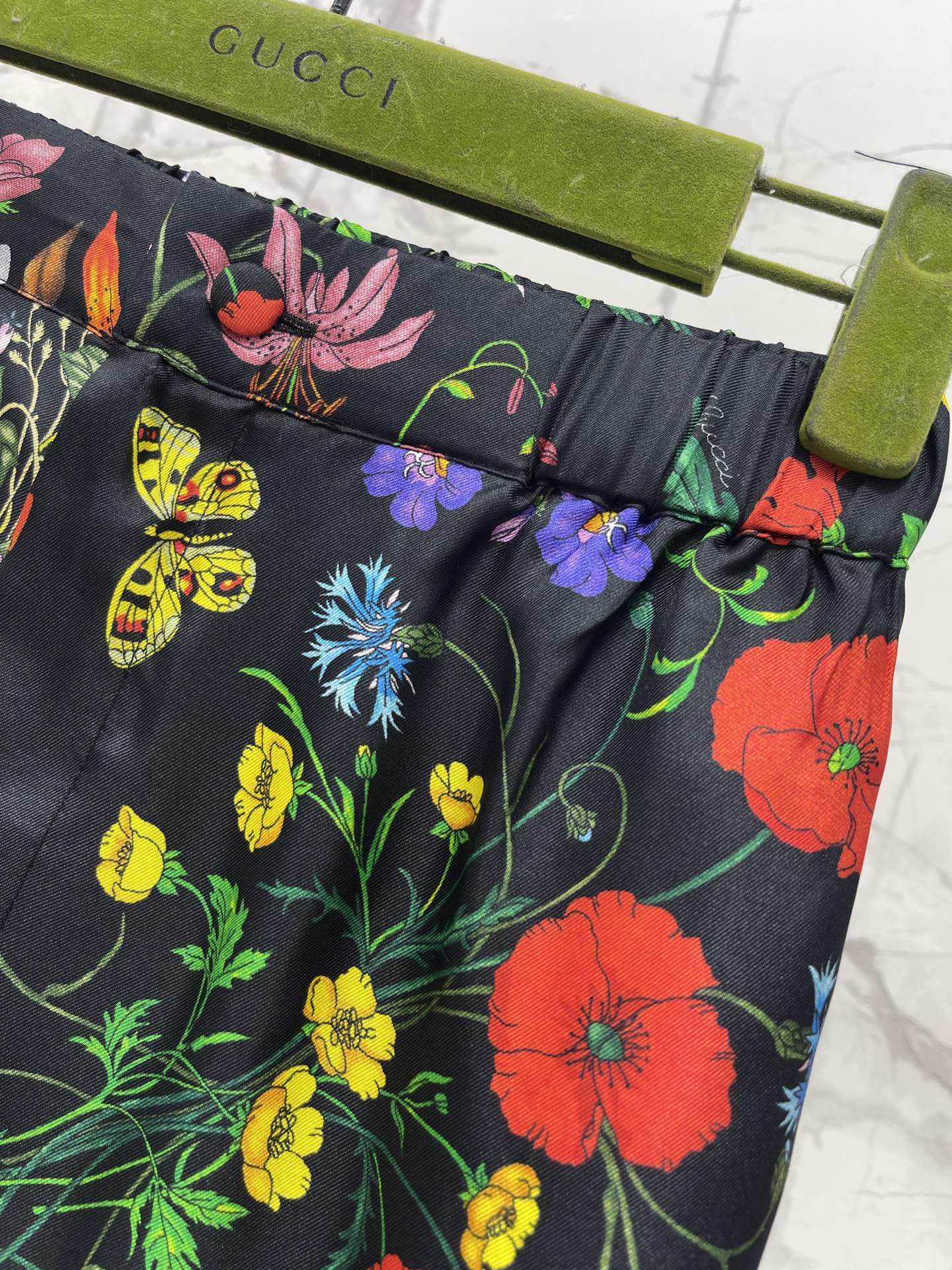 GUCCI 26S WIDE-LEG PRINTED PANTS 77