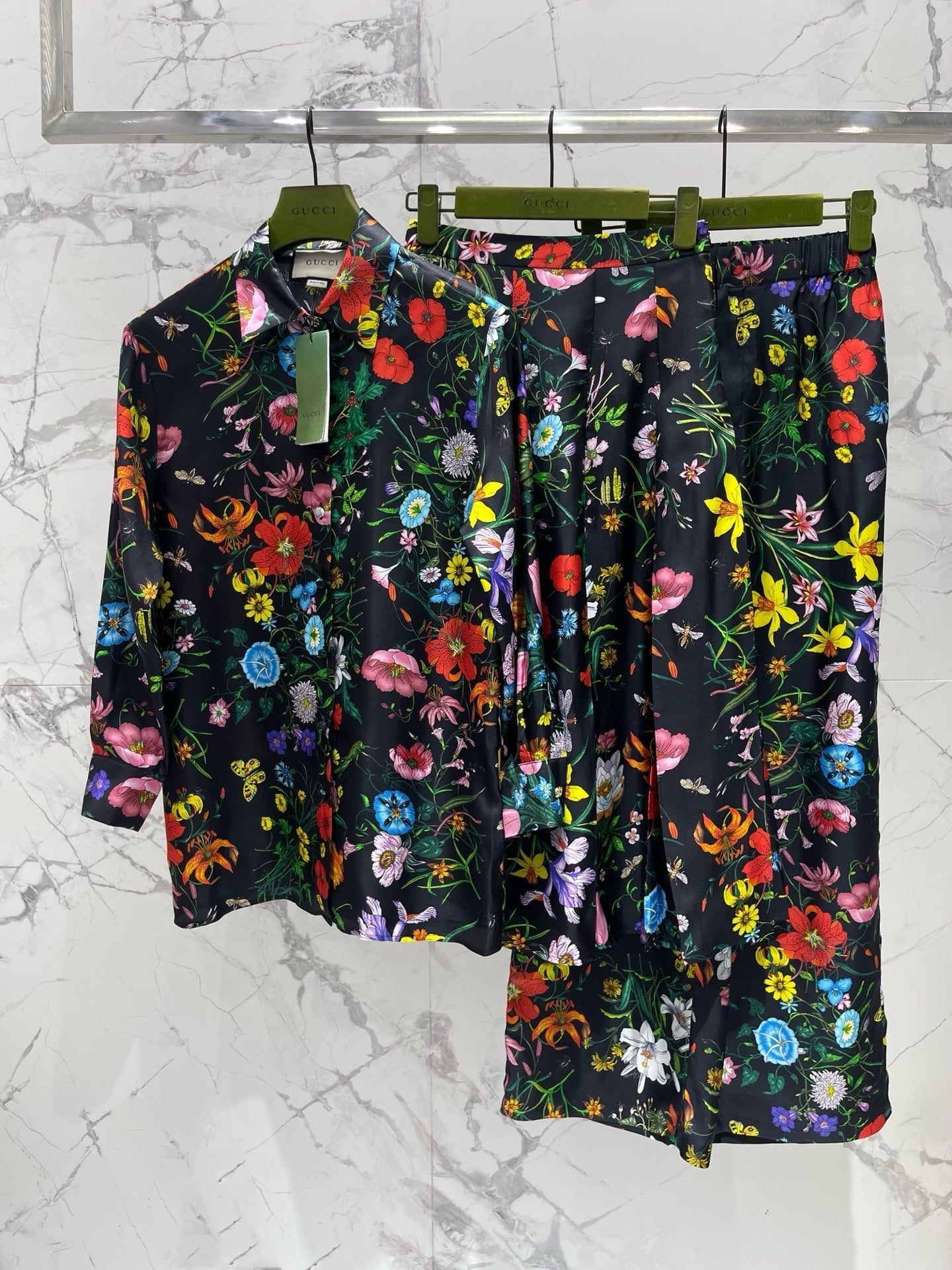 GUCCI 26S WIDE-LEG PRINTED PANTS 77