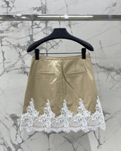VALENTINO 26S LACE-TRIM MINI SKIRT 427