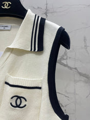 CHANEL 26S SLEEVELESS KNIT TOP 1417