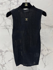 CHANEL 26S SLEEVELESS KNIT TOP 1317