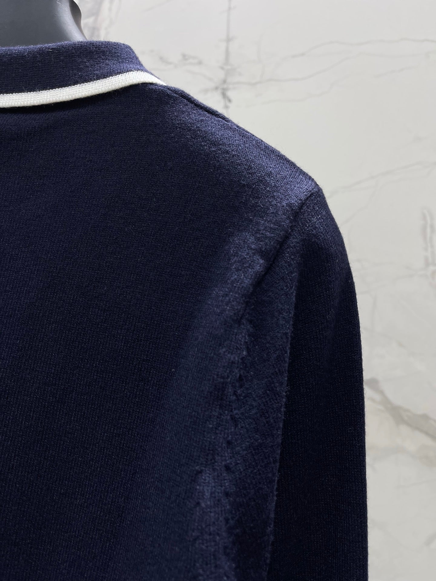 VALENTINO 26S LONG-SLEEVE KNIT POLO SHIRT 354