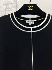 CHANEL 26S SHORT SLEEVE CREW NECK KNIT TOP 1627