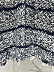 CELINE 26S FRAYED STRIPED KNIT HOODIE 639