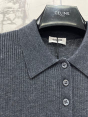 CELINE 26S KNIT POLO TOP 637
