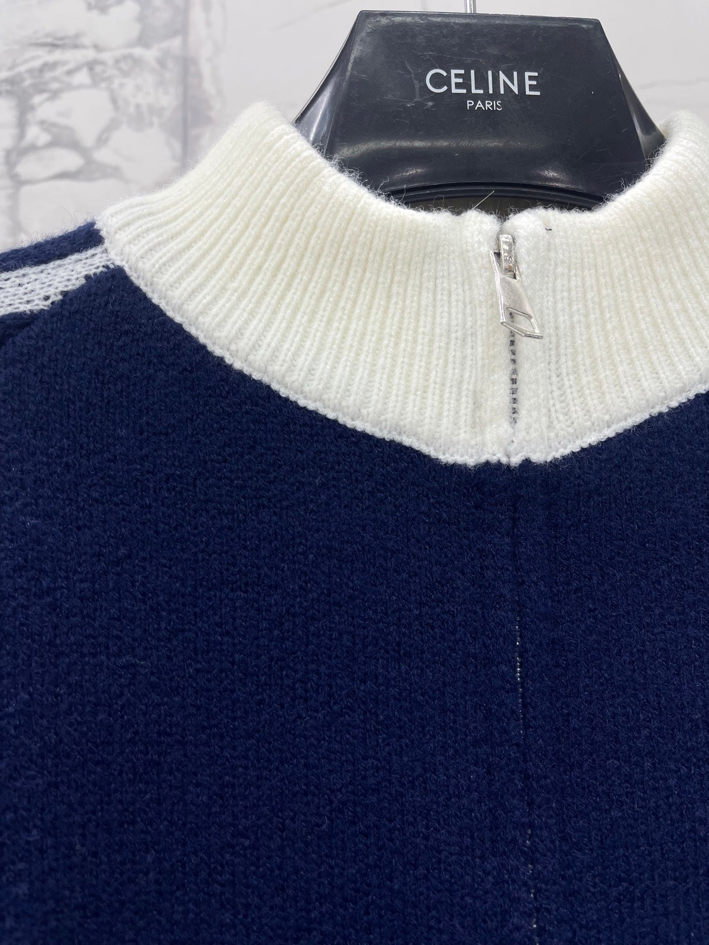 CELINE 26S ZIP-UP KNIT CARDIGAN 591