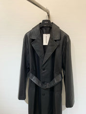 DIOR 25S LONG CROCODILE LEATHER COAT 665