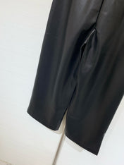 DIOR 25S LEATHER CROPPED PANTS 666