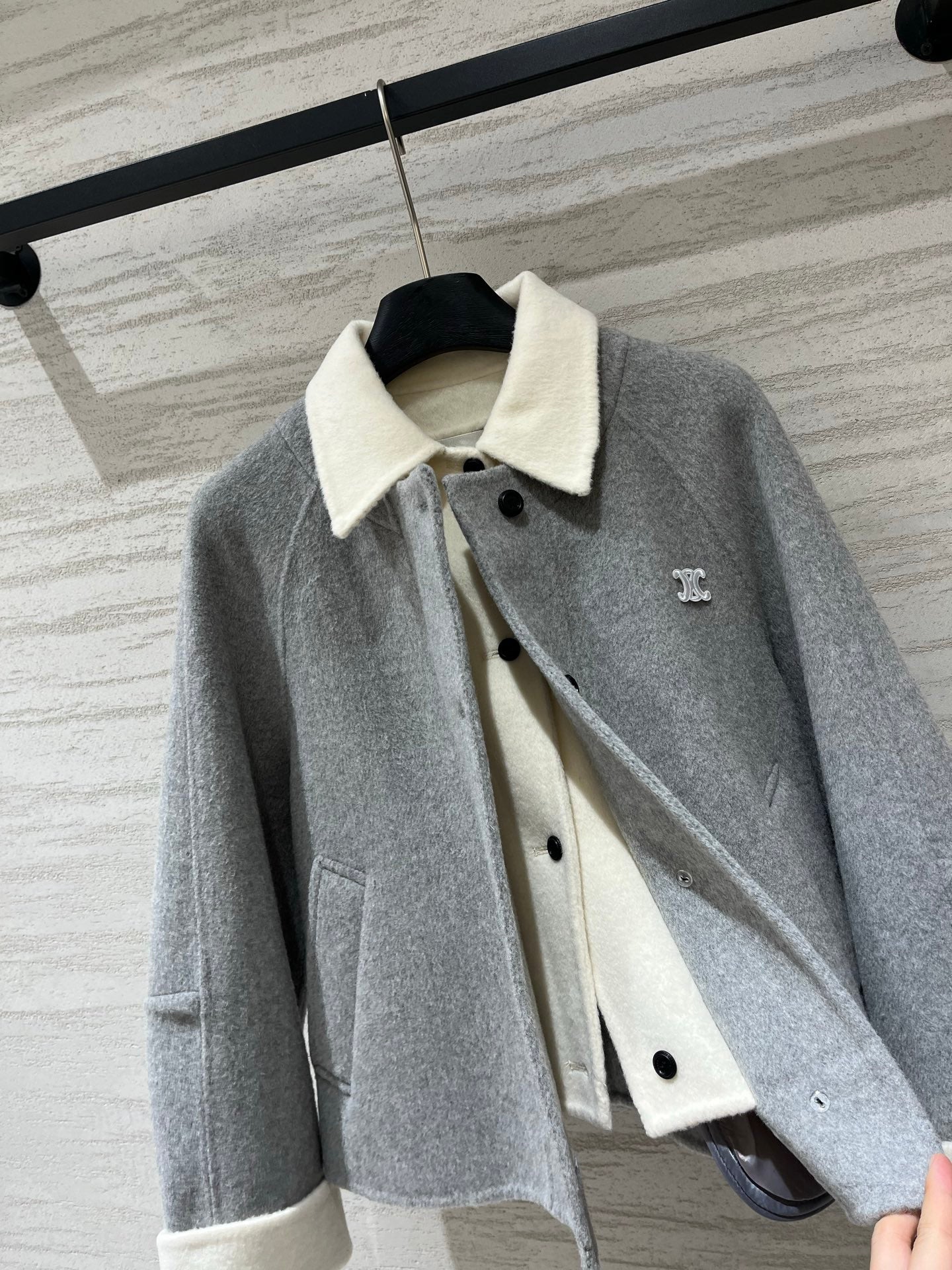 CELINE 26S COLLAR WOOL JACKET 606