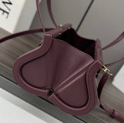 CYLINDER BAG 25 IN WINE PURPLE CALFSKIN