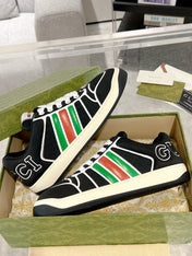 SNEAKER IN BLACK MIX COLORFUL CALFSKIN