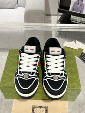 SNEAKER IN BLACK MIX COLORFUL CALFSKIN