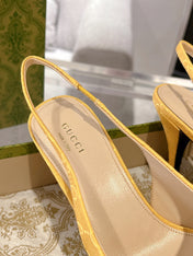 HORSEBIT SLINGBACK 105 IN YELLOW CANVAS
