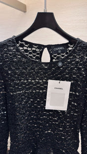 CHANEL 26S SHEER ORGANZA BLOUSE 660