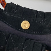 CHANEL 26S HAND BAG 32 IN BLACK SUEDE