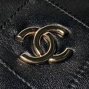 CHANEL 26S HOBO BAG 32 IN BLACK LAMBSKIN GOLD HARDWARE