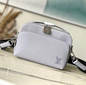  AVENUE MESSENGER 22 IN HARBOR GRAY CALFSKIN