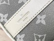 KEEPALL BANDOULIÈRE 25 IN GRAY MONOGRAM GRADIENT CANVAS
