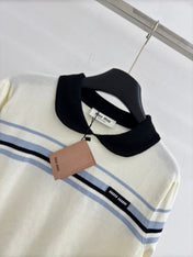 MIUMIU 26S KNIT POLO SWEATER 981