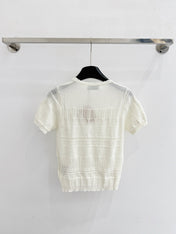 MIUMIU 26S SHORT-SLEEVED SWEATER STYLE 1074