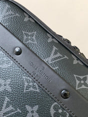 NANO ALPHA BAG 24 IN BLACK MONOGRAM ECLIPSE CANVAS AND COWHIDE