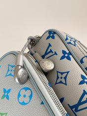 LV 25S NIL BAG 25 IN LIGHT BLUE MONOGRAM CANVAS AND CALFSKIN SILVER HARDWARE