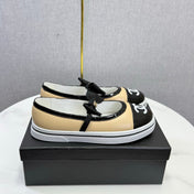 CHANEL 26S MARY JANE SNEAKERS IN BEIGE CALFSKIN