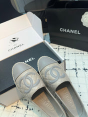 ESPADRILLES LOAFERS IN FLINT GREY LAMBSKIN