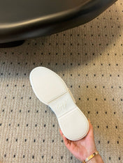 VIV' SKATE SNEAKERS IN WHITE SMOOTH CALFSKIN CRYSTAL BUCKLE