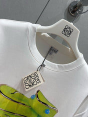 Loewe 25 T-shirt White mix Green Cotton 210229