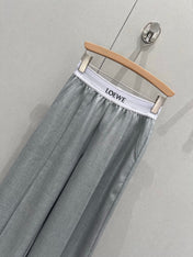 Loewe 25 Print Ribbed Waist Trousers Cotton