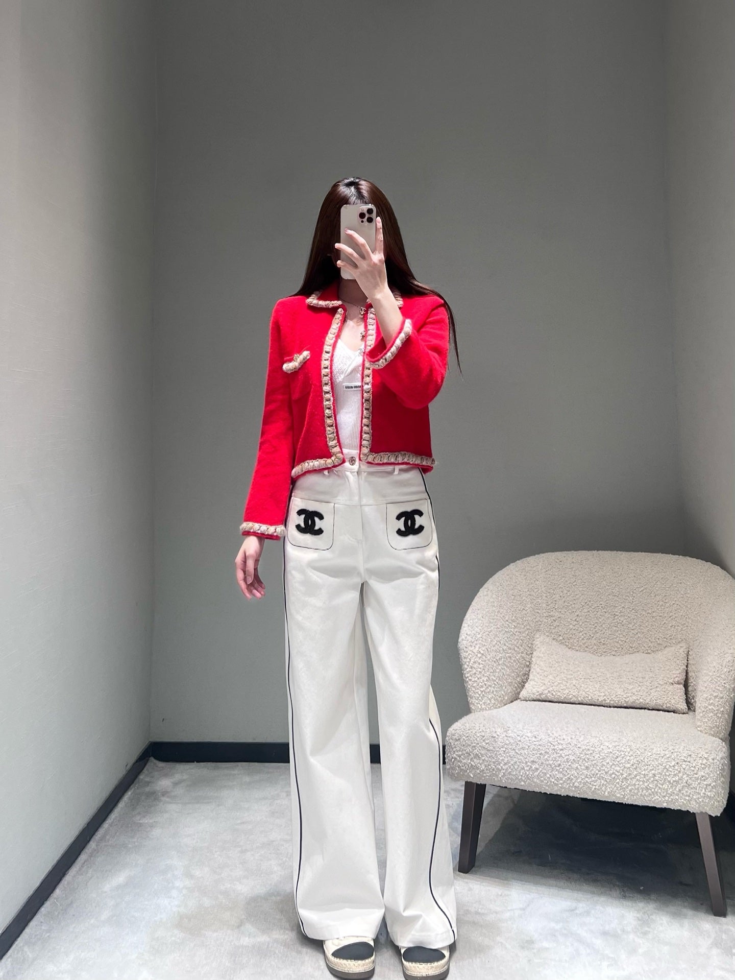 CHANEL 26S SHORT TWEED JACKET 659