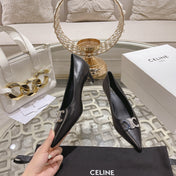 HIGH-HEELS 5 CM IN BLACK CALFSKIN