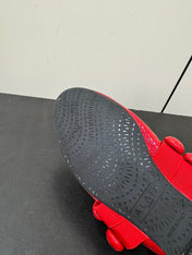 ALAIA SPHERE BALLET FLATS IN CHERRY RED LAMBSKIN