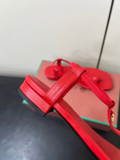 LP MINDIL SANDAL IN RED LAMBSKIN