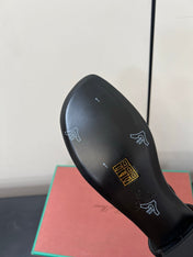 LP MINDIL SANDAL IN BLACK LAMBSKIN
