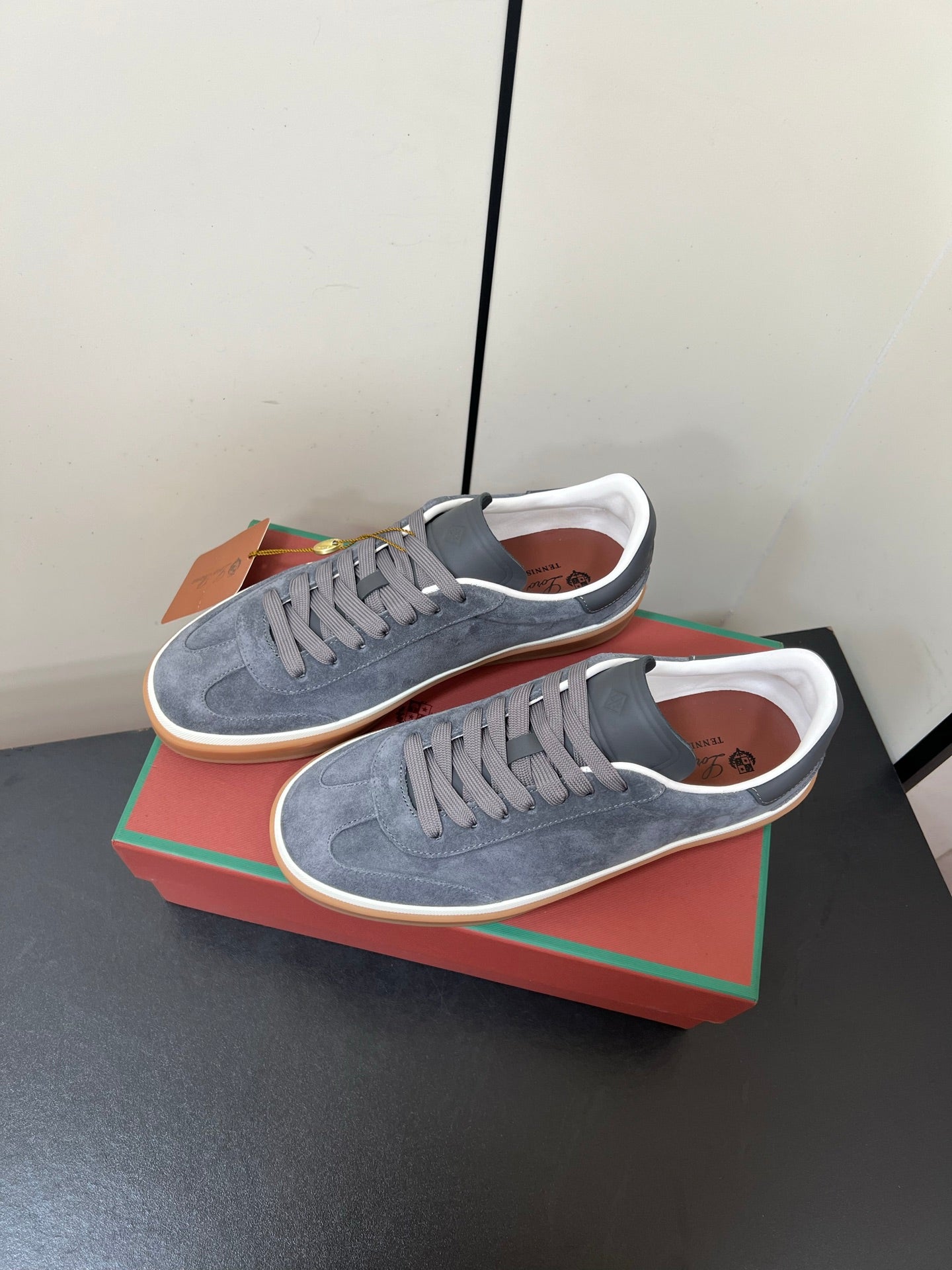 LP 25S TENNIS WALK SNEAKERS IN BLUE GRAY SUEDE