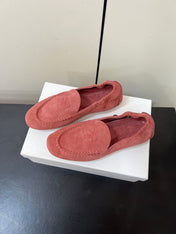 CELINE 26S MAILLON TRIOMPHE LOAFER IN PINK SUEDE