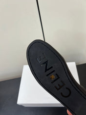 CELINE 26S MAILLON TRIOMPHE LOAFER IN BLACK SOFT CALFSKIN